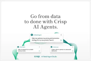 Crisp’s fleet of AI Agents automate and optimize retail functions for CPG brands and retailers – from managing out-of-stocks, to assortment and promotion planning, and category management.