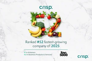 Crisp is number #52 on the 2025 Inc 5000 list