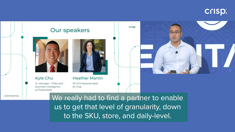 daily, store and sku-level retail data visbility with crisp
